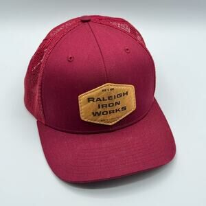 Raleigh Iron Works Trucker Hat Richardson 112 Cap Vintage Style